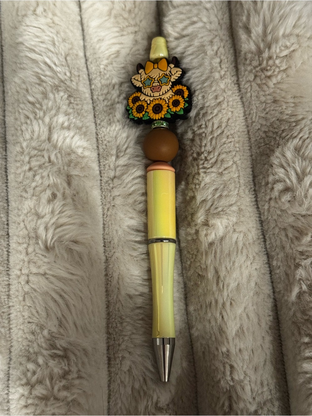 Sunflower Charm Yellow Decorative Ballpoint Pen